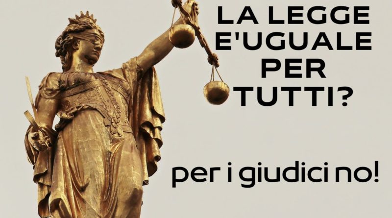 La legge è uguale per tutti